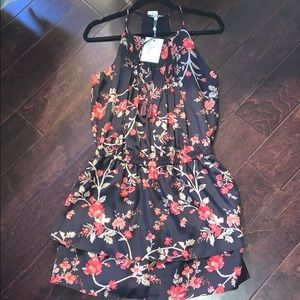 Black floral dress